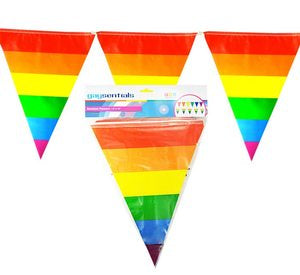 Rainbow Striped Pennants