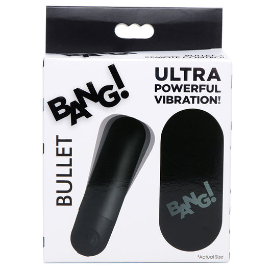 Bang Vibrating Bullet With Remote Control-Black