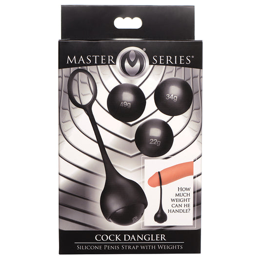 Master Series Cock Dangler Silicone Penis Strap With Weights