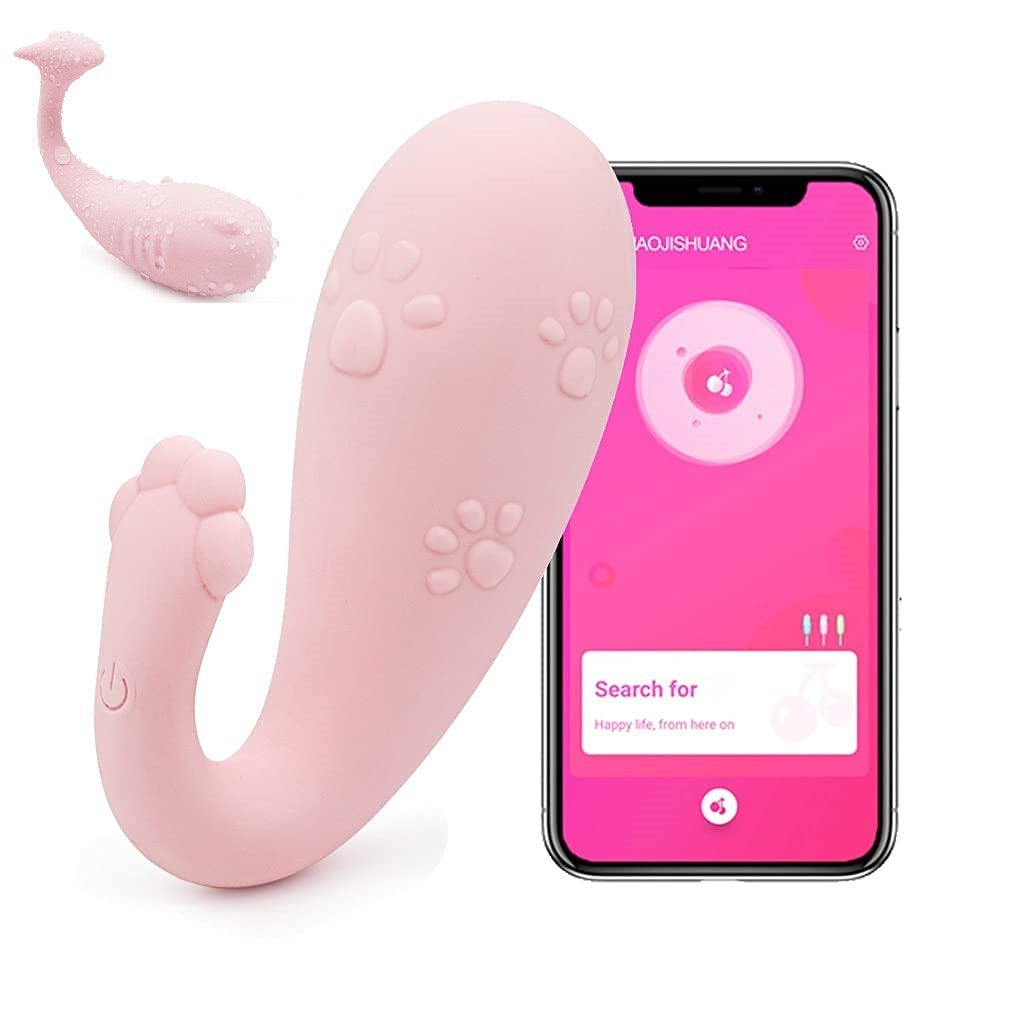 Invisible Wearable App Vibrator for G Spot Clitoral Stimulation; Multi Vibrating Modes Stimulation Remote Control; Waterproof USB Rechargeable and Silence Sex Stimulator