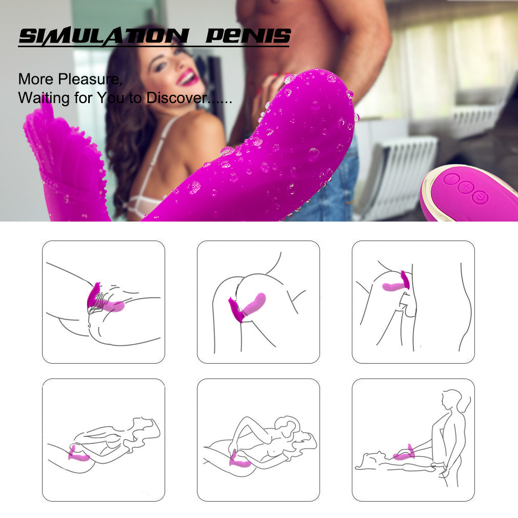 10 Vibration Modes Vibration Panty Vibrator for Women Waterproof Smooth Silicone Stimulator USB Rechargeable Portable Electric Dual Motor Silent Underwear G spot Vibrator