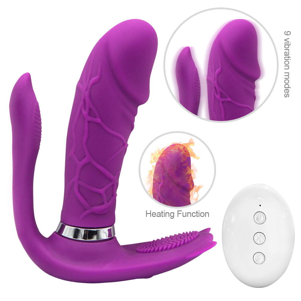 Adult Toy for Women Pleasure Licking Wearable Vibrator Smooth Flexible Silicone Wireless Remote Control Vibrating USB Rechargeable Massager for Woman Tshirt