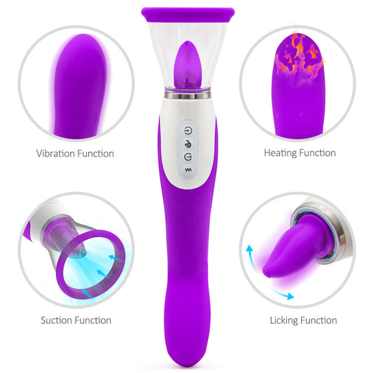 Fashion Sexy G Spot Female massage jacket2 in 1 Clitoral Stimulation Rose Shape toy for Women Funny Suction Licking Toys Women Suck Clitorial Sucking toy for Women Couple TShirt