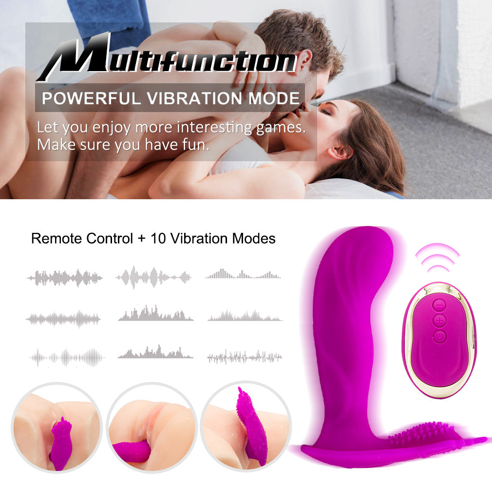 10 Vibration Modes Vibration Panty Vibrator for Women Waterproof Smooth Silicone Stimulator USB Rechargeable Portable Electric Dual Motor Silent Underwear G spot Vibrator