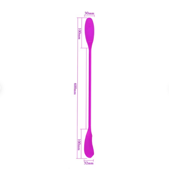 Dual Vibrator Double Head Jump Dildo Vibrator Plug clitoral massager; a cock-ring; a G-spot stimulator; for couples