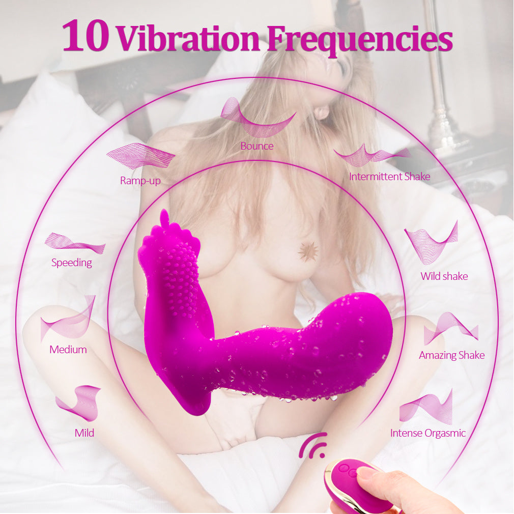 10 Vibration Modes Vibration Panty Vibrator for Women Waterproof Smooth Silicone Stimulator USB Rechargeable Portable Electric Dual Motor Silent Underwear G spot Vibrator