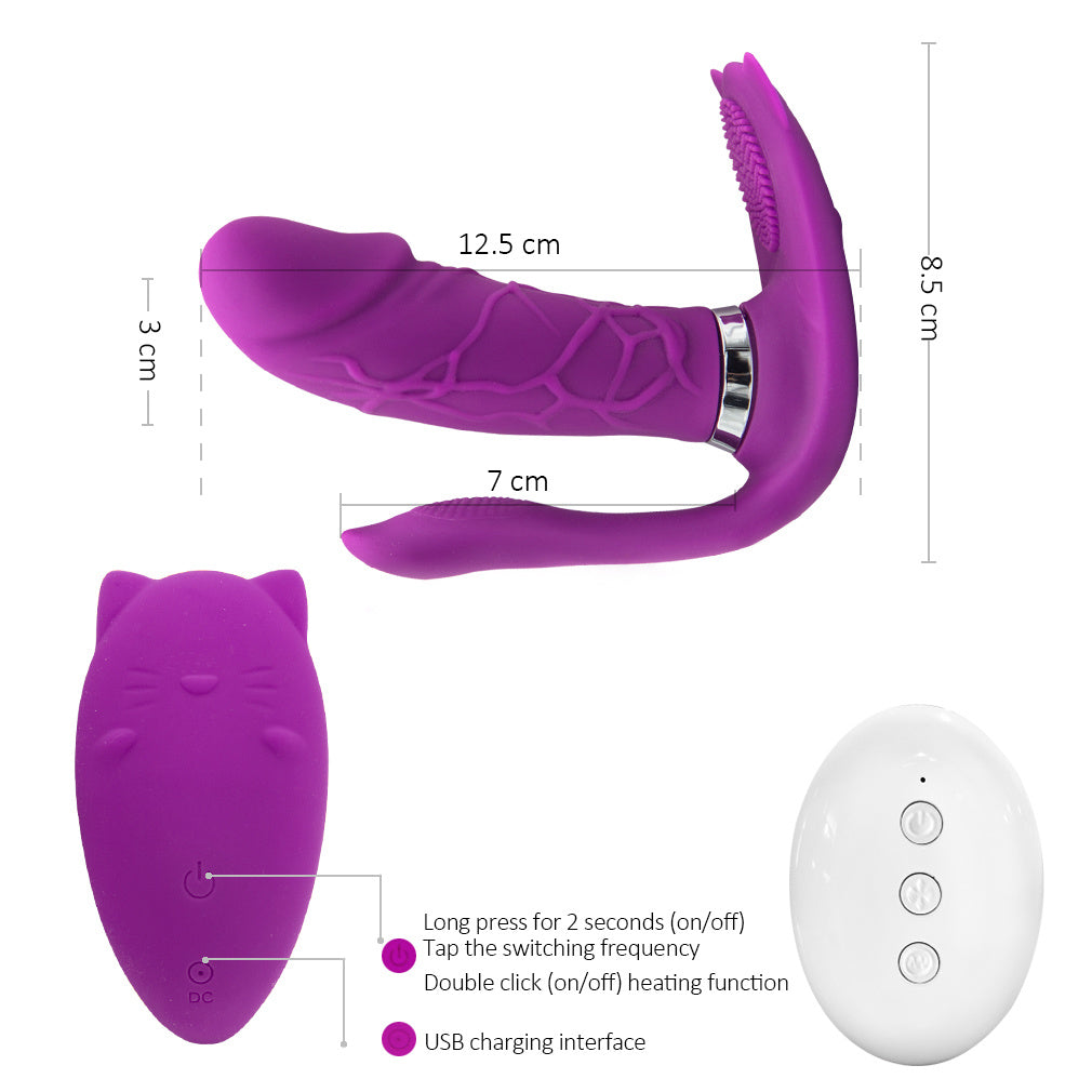 Adult Toy for Women Pleasure Licking Wearable Vibrator Smooth Flexible Silicone Wireless Remote Control Vibrating USB Rechargeable Massager for Woman Tshirt