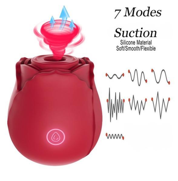 Rose Sex Toy for Women-Sucking Sex Stimulator for Women , G Spot Dildo Vibrator for Clitoral Nipple Stimulation