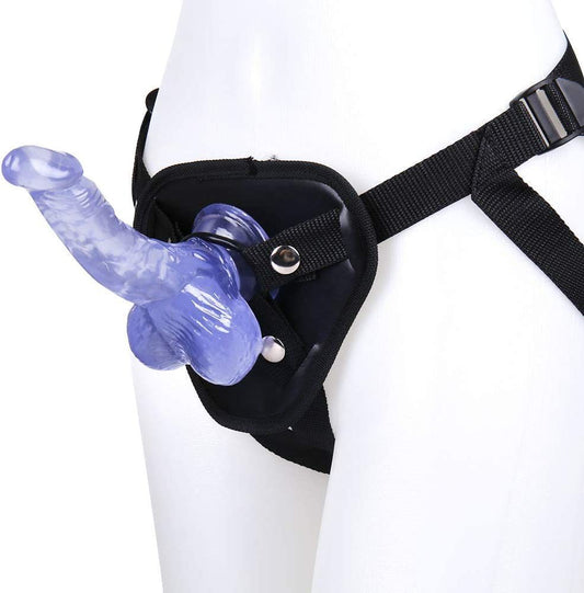 Dildos Strap-on Pegging Strap on Harness for Couples Realistic Dildos with Suction Cup Ultra Soft for Women Men Beginner Couples 6 inch Soft Wand Model