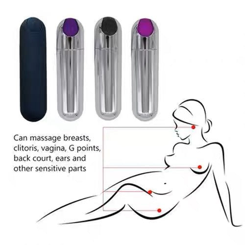 Mini Bullet Vibrator 10 Speed  USB Charging G Spot Vibration