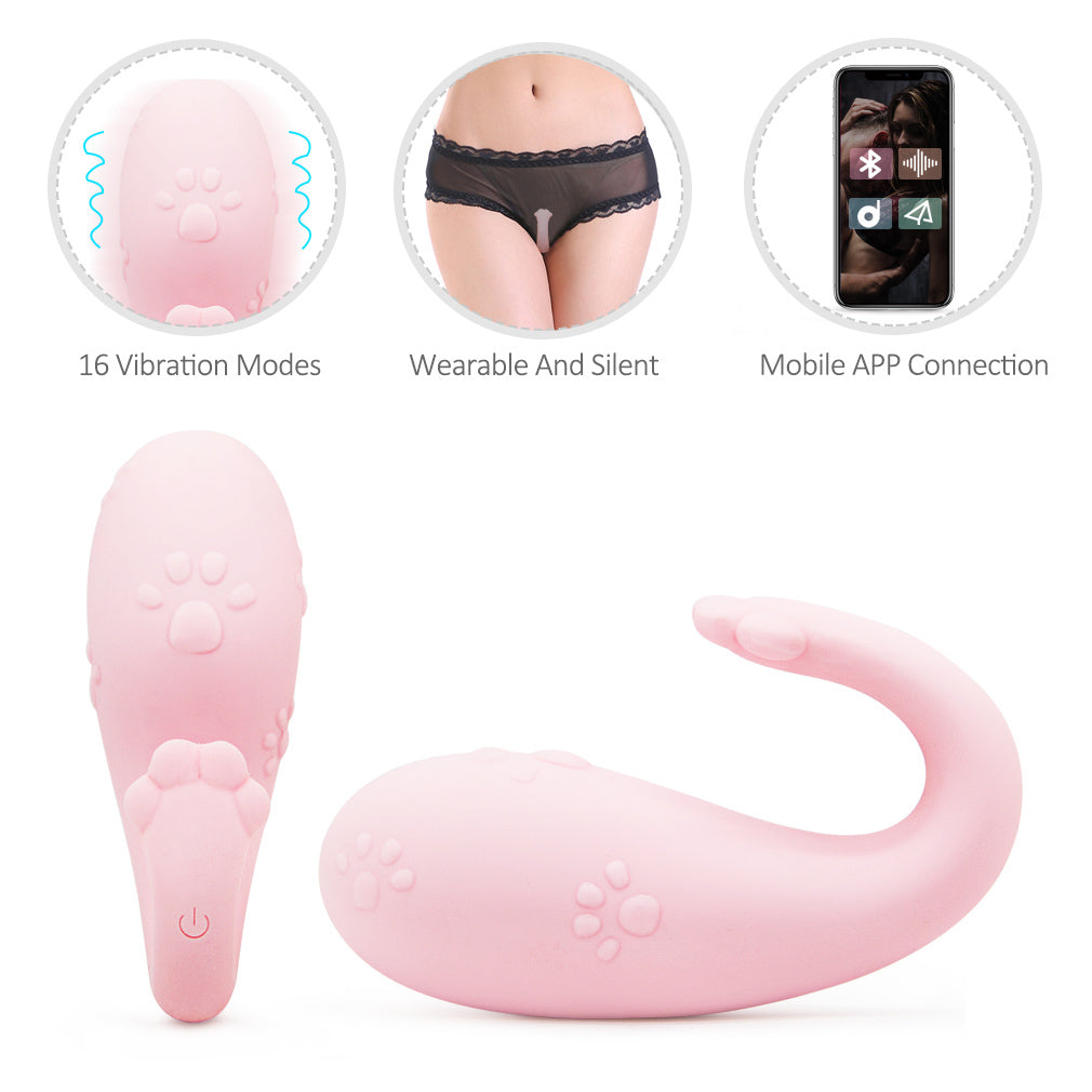 Invisible Wearable App Vibrator for G Spot Clitoral Stimulation; Multi Vibrating Modes Stimulation Remote Control; Waterproof USB Rechargeable and Silence Sex Stimulator