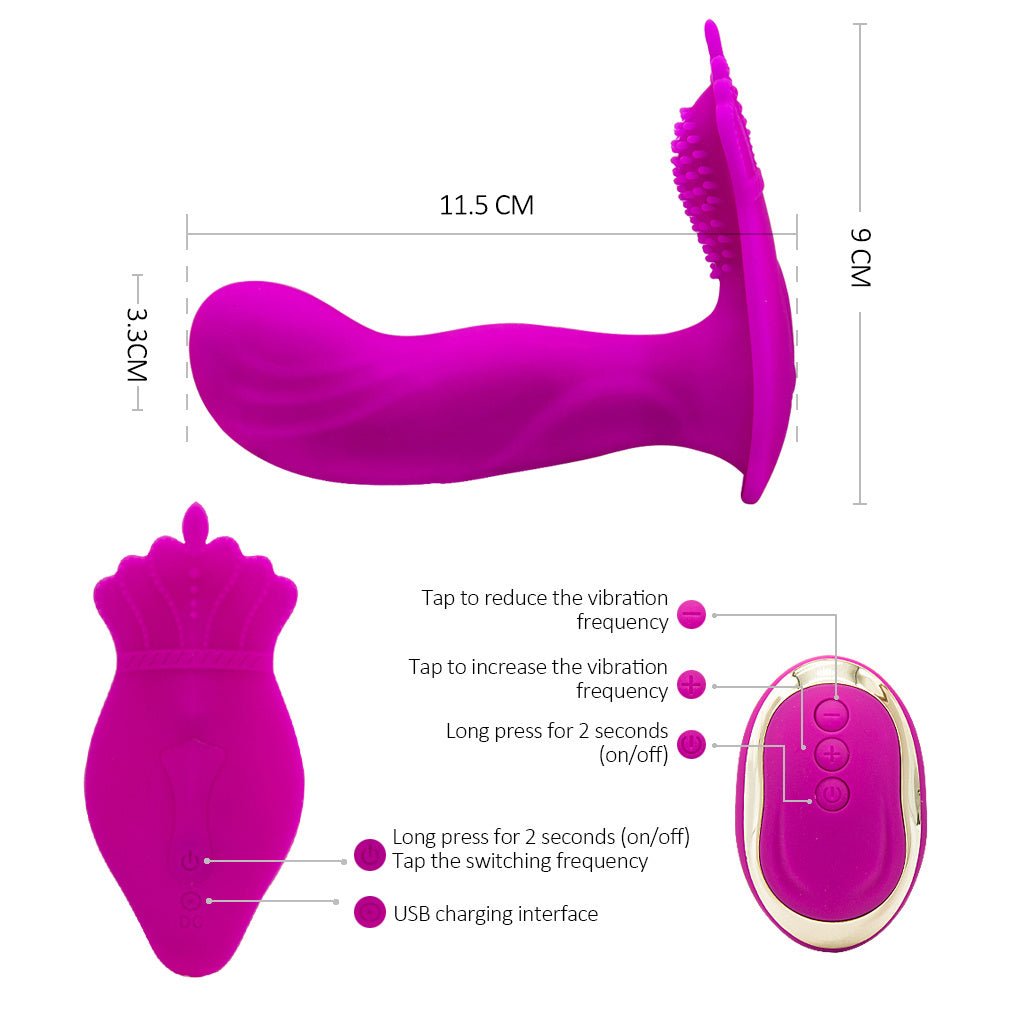 10 Vibration Modes Vibration Panty Vibrator for Women Waterproof Smooth Silicone Stimulator USB Rechargeable Portable Electric Dual Motor Silent Underwear G spot Vibrator