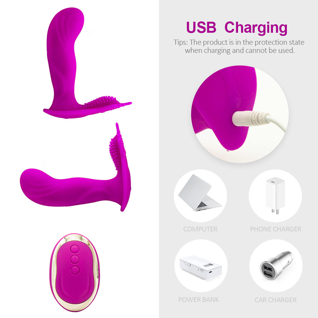 10 Vibration Modes Vibration Panty Vibrator for Women Waterproof Smooth Silicone Stimulator USB Rechargeable Portable Electric Dual Motor Silent Underwear G spot Vibrator